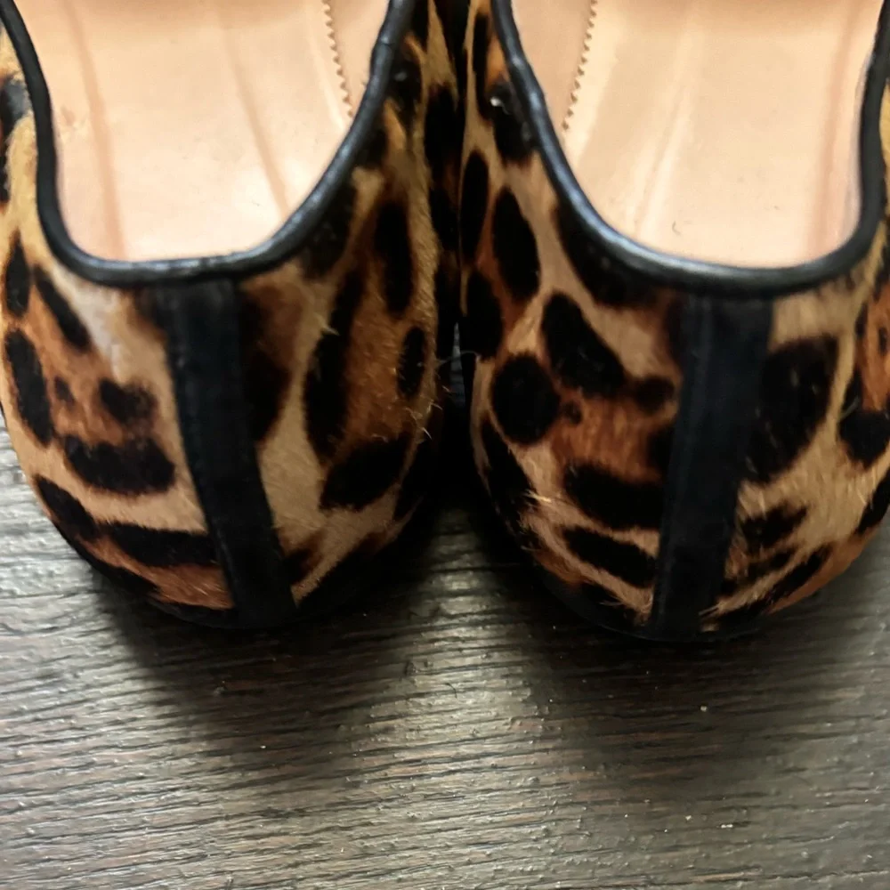 Jcrew leather Leopard Print Women's Loafers - Picture 3 of 8